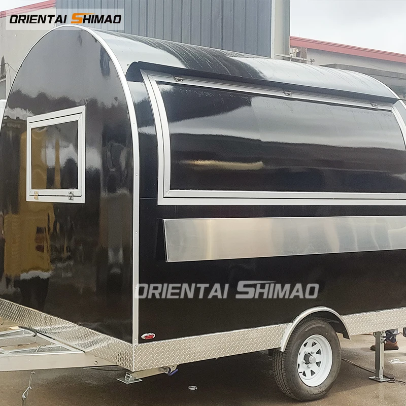 Oriental Shimao Hot Sale Mobile foodtruck with canopy, food display kiosk, coffee trailer/food trailers for australia