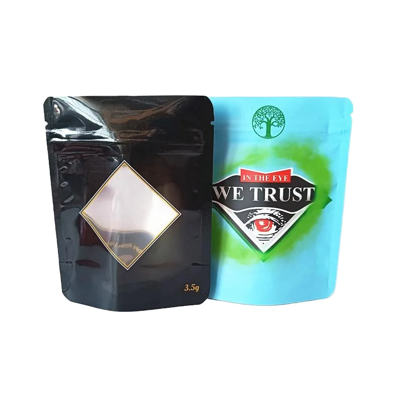 Custom Design Reusable Freeze-Dried Candy Aluminum Foil Doy Pouches Ziplock Stand-Up Mylar Bags Screen Printing Food Packaging