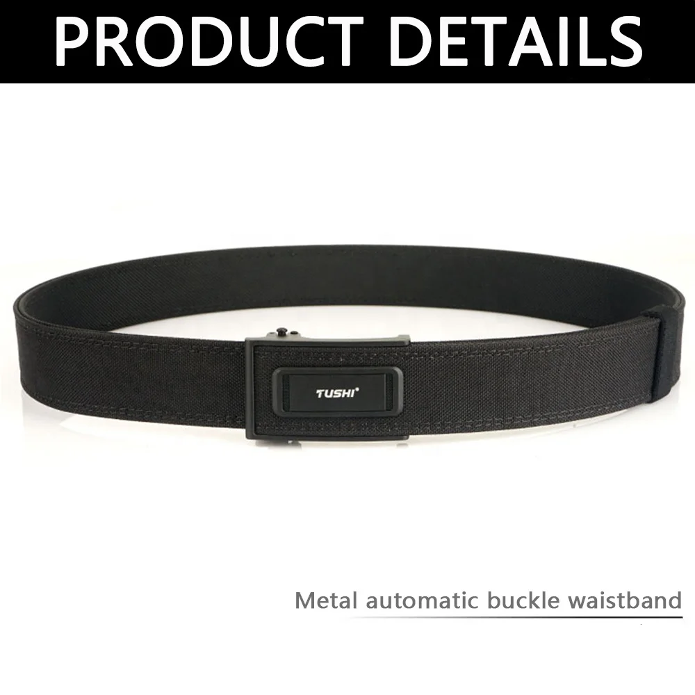 NEW 3.8cm Metal Automatic Buckle Belt Tactical Belt Reinforced 1100D Bilayer Nylon Heavy Duty Utility EDC Belt Wholesale Factory