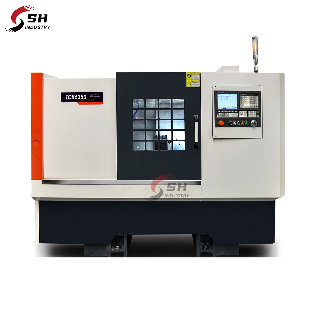 Simple And Easy To Operate CNC lathe Tck6350 The Most Popular Cnc inclined bed lathe TCK6350