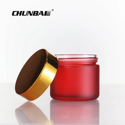 Wholesale Cheap 2oz 4oz body butter UV luxury Custom Packaging Supplier Sets Unique Round Black Cosmetic Glass Jars with Lids