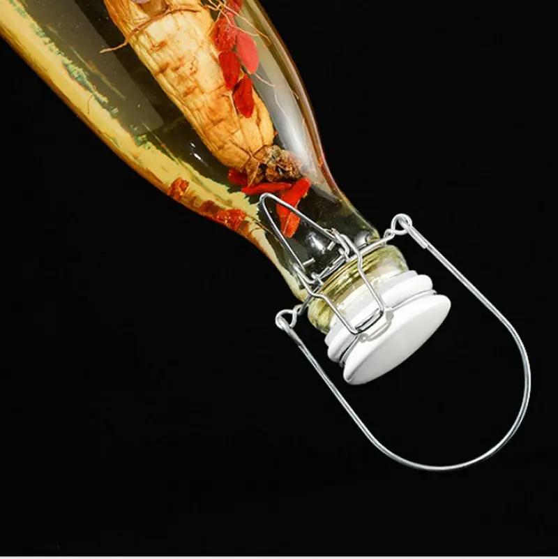 Avertan tea vintage lock 500ml 1 liter 1000ml 2 liter feeding glass bottle packaging for milk