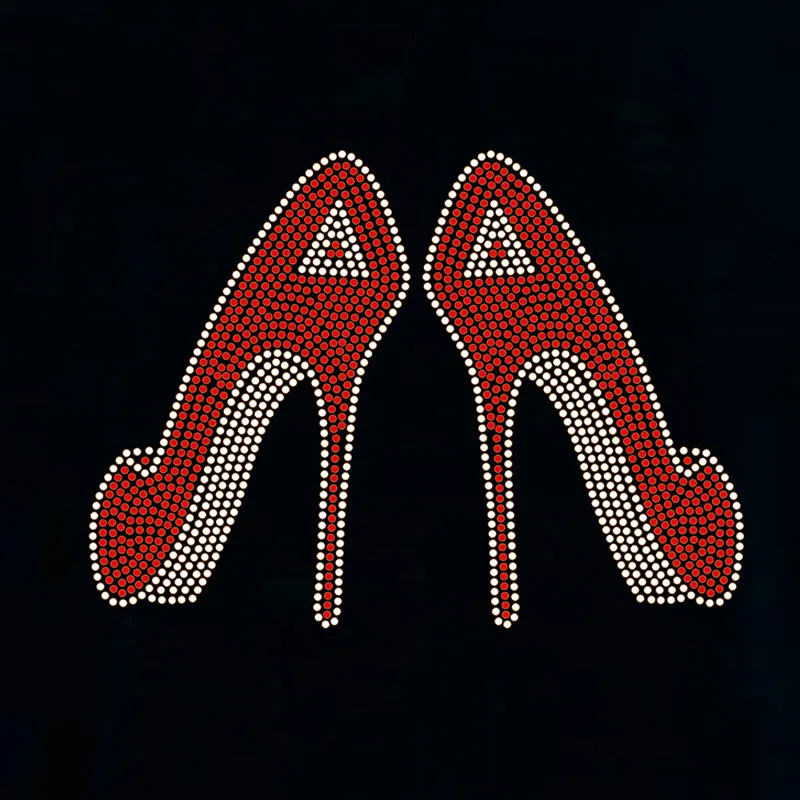 Cheer mom western nfl rhinestone transfer studs  crystal hot fix China design poodle wildcat rhinestone transfer