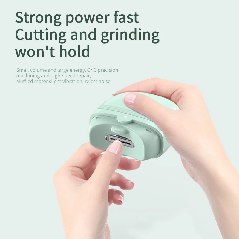 High Quality Rechargeable Automatic Electric Baby Nail Trimmer Nail Clipper Cutter Machine