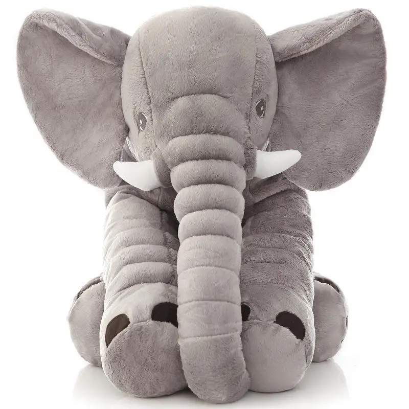 30/40/60cm Baby Sleeping Pillow Wild Animal Dolls Soft Stuffed Elephant Plush Toy With Big Ears