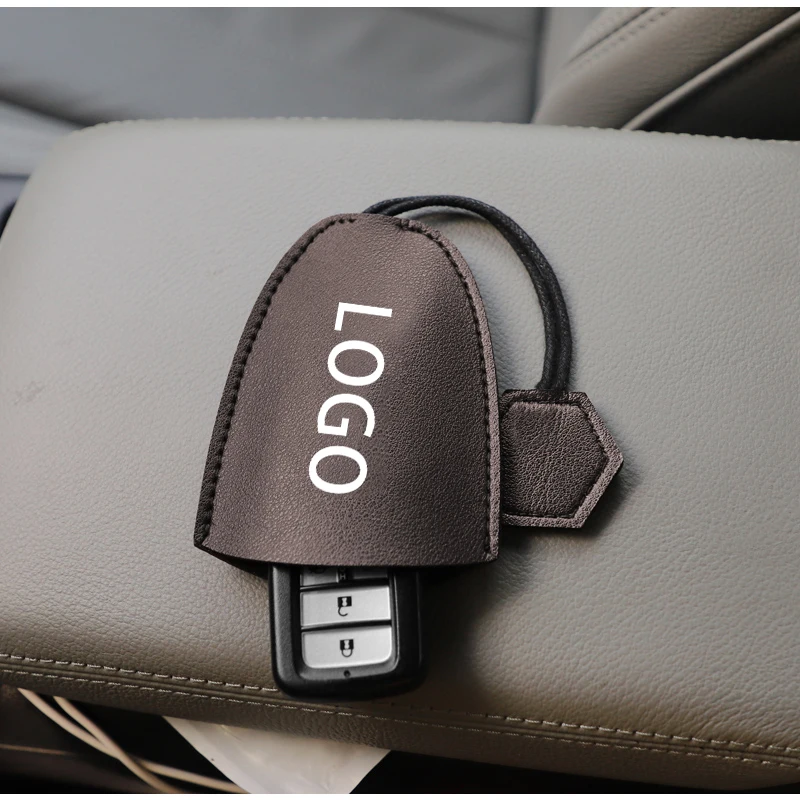 Custom LOGO Universal PU Leather Car Key Case Key Dustproof Accessories