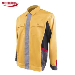 Custom Fashion Oem Reflective Workwear Long Sleeved Clothes Overalls Workwear With Pockets Construction Worker Uniforms