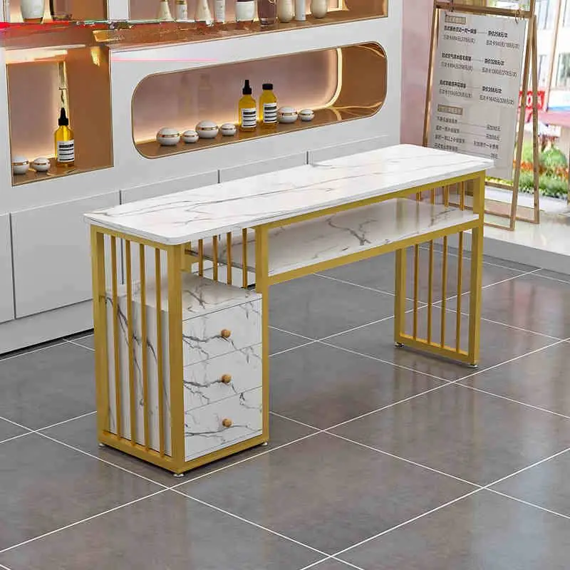 Luxury Professional Pedicure Set Nageltisch Manicure Station Manicure Table And Chair Set Beauty Technicians Modern Table