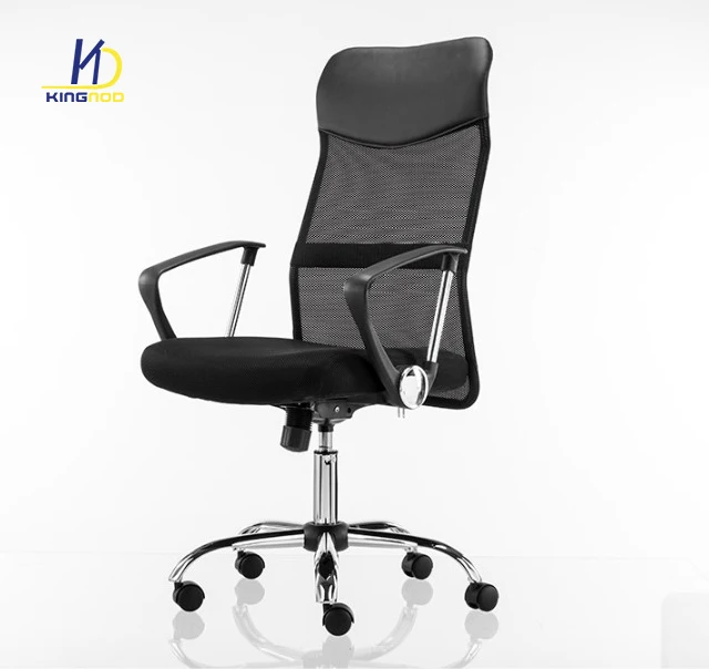 Cheap Hot selling Chromed Base Lifting Computer Ergonomic Executive Mesh Back Office Desk Chair