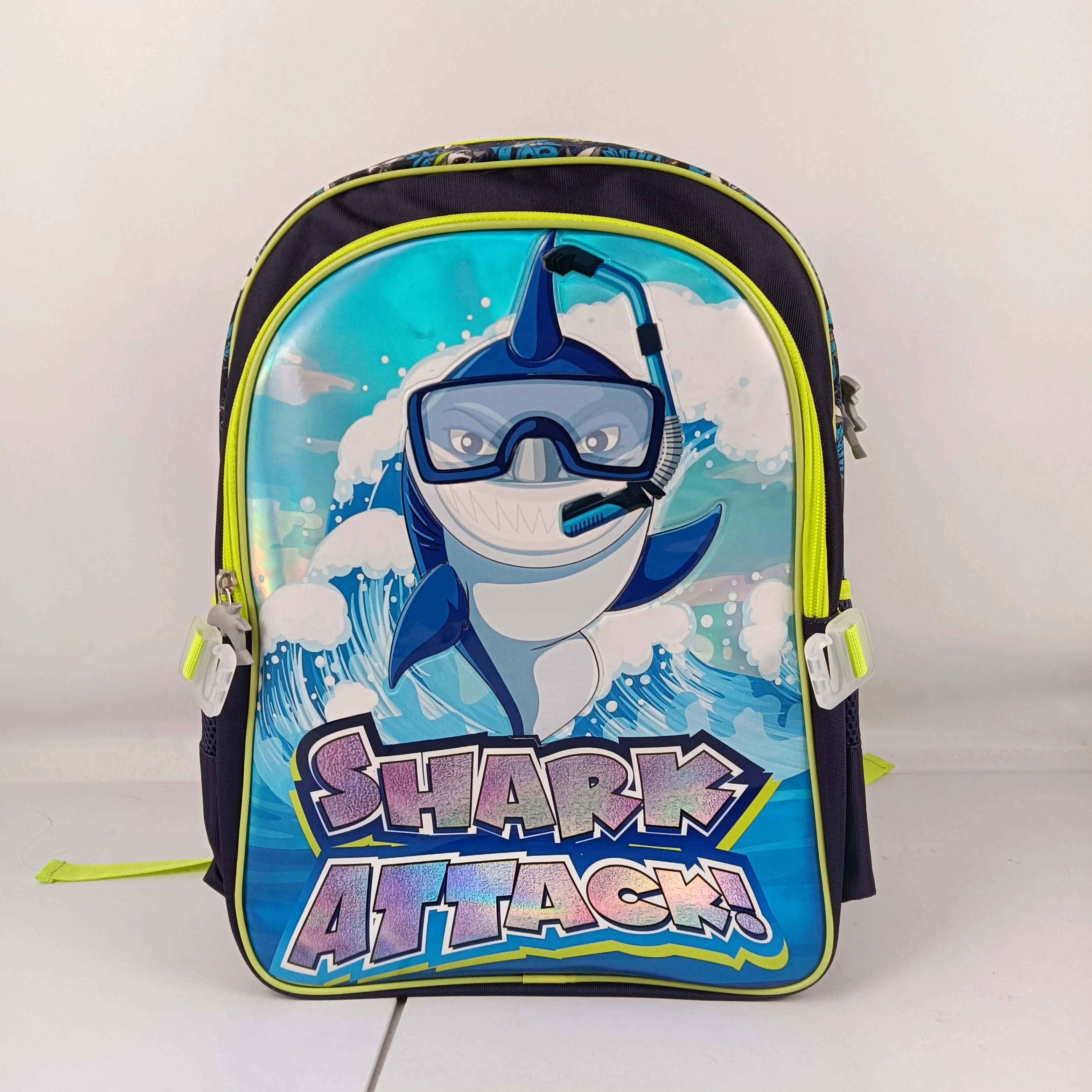 Shark Designer Backpack Kids Suitcase with Wheels,  Cute Travel Carry on 18inch Suitcase for Toddlers/Children/Boys with Wheels