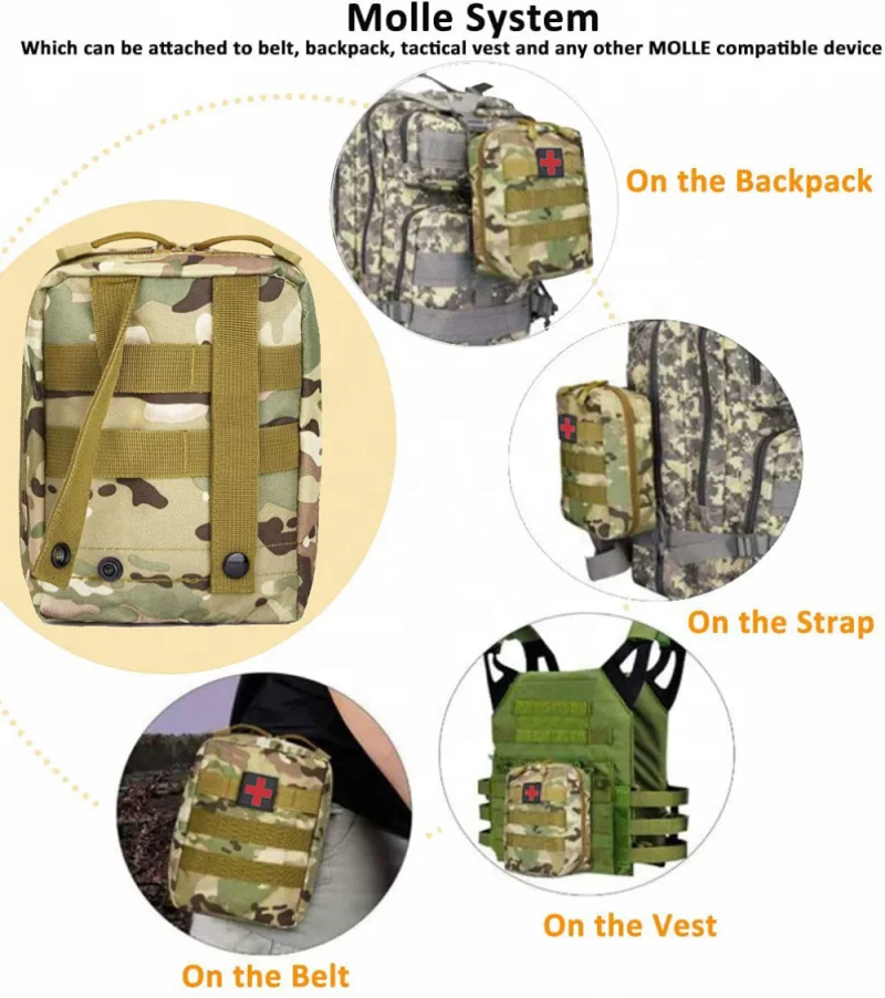Wholesale Custom First Aid Kit Emergency Medical Bags Portable Survival Pouch First Aid Kit