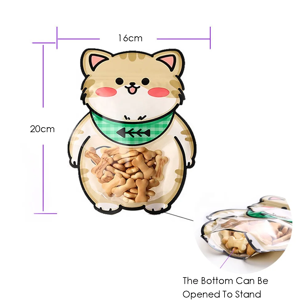 10 Pcs/Pack Astronaut Cookie Sweet Zip Lock Plastic Bag Jewelry Earrings Stand Up Packaging Bags for Kid Birthday Business Party