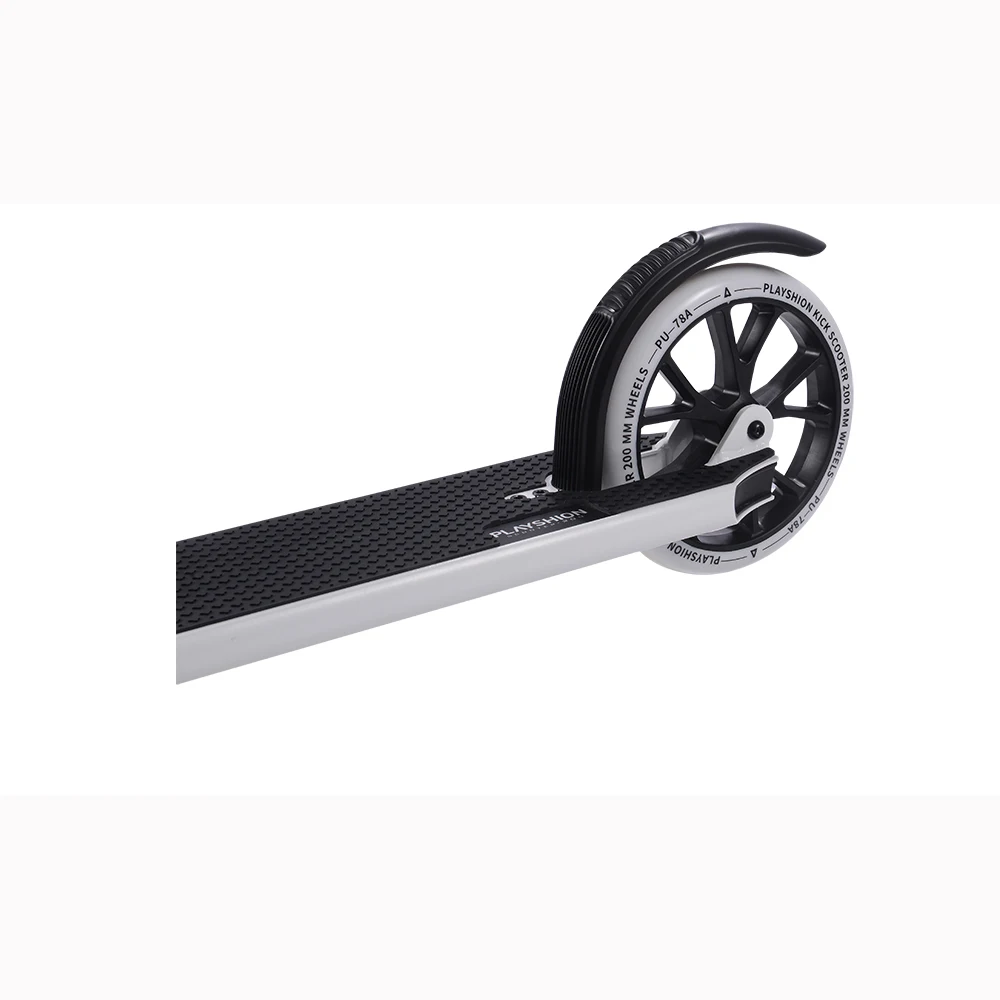 200mm Big PU Wheels kick scooter Foldable  Foot  Kick Scooter with Foot  Brake  for Adult