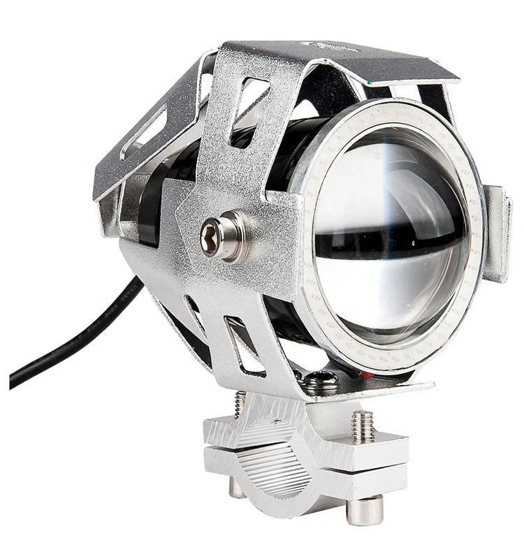 60W Waterproof Motorcycle LED Headlight 3000LMW U7 Motorbike LED Driving Fog Spot Head Lamp