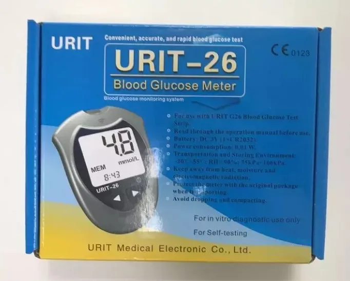Urit-26 Glucometer continous glucose monitor glucose meter strips liquid glucose with price POCT analyzer