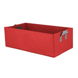 Grow Bag Garden Bed Anti-Corrosion Outdoor Vegetable Planter Non-woven Fabric Seedling Gallon Tree Handle Rectangle Strawberry