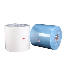 Lint free oil woodpulp jabo non woven cleaning cloth blue wipers industrial paper cleanroom wipe roll