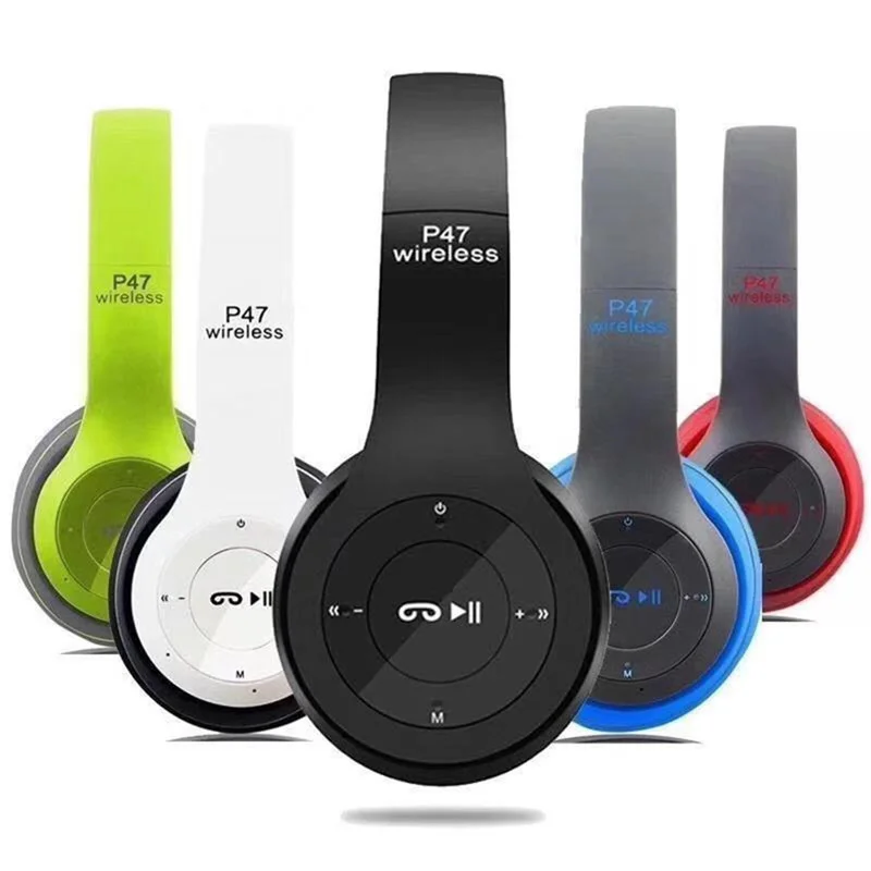  The Cheap price P47 Wireless headset Sports earphone with TF card Hands Free wireless headphone With