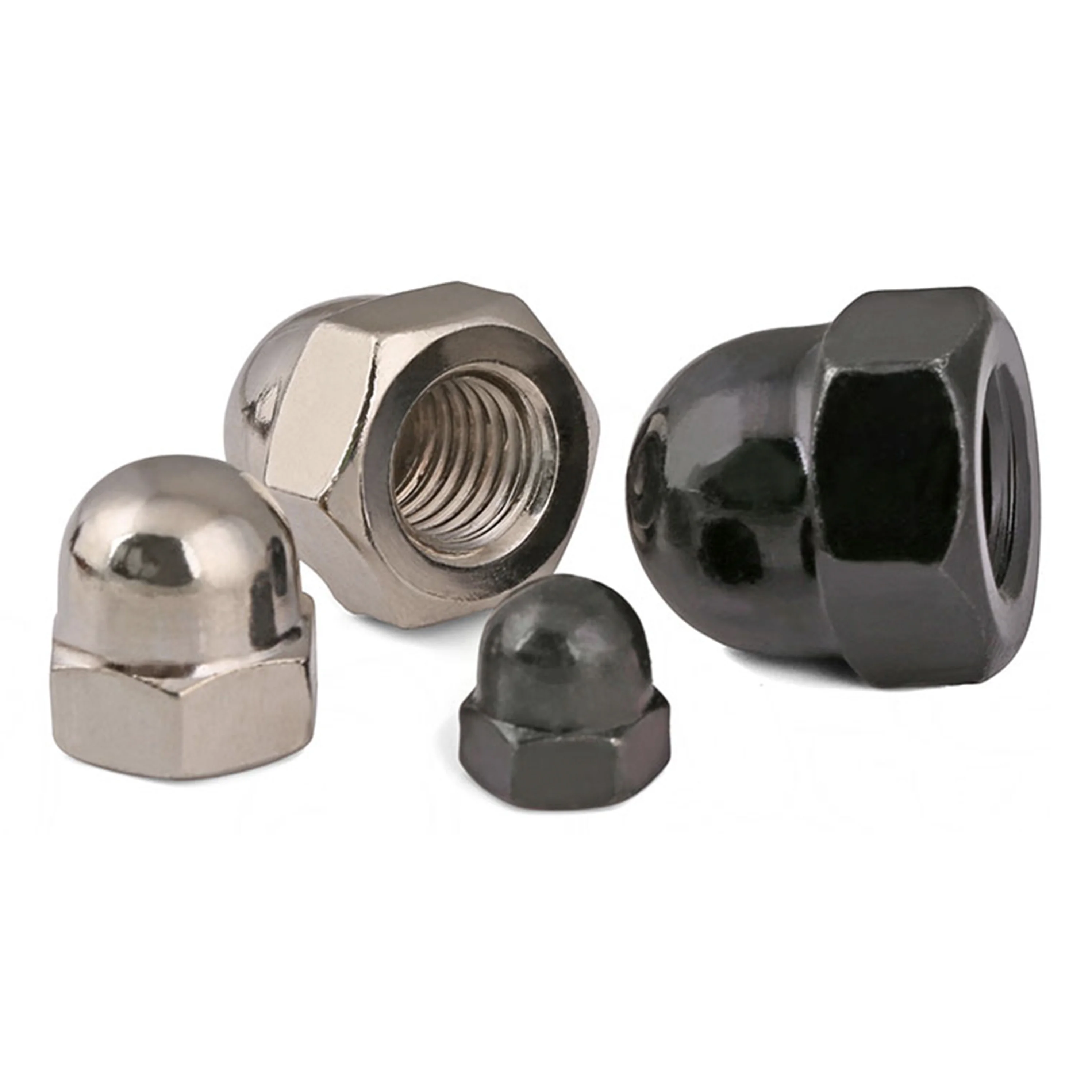 China factory 304 stainless steel anti-thread nut m3m4m5m6m8 nut cap