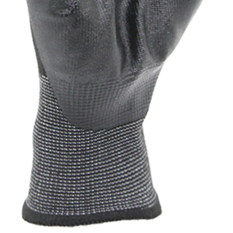 ENTE SAFETY High Quality Nitrile Smooth Coated Safety Work Gloves Cheap Price Gardening Protective Gloves with Nylon Liner
