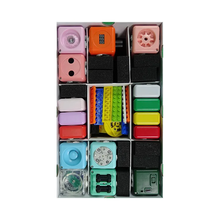 Kid Coding Block Creative Educational Game Programmable Magnetic Building Block Robotic Kit Robot Toy For Brain Development