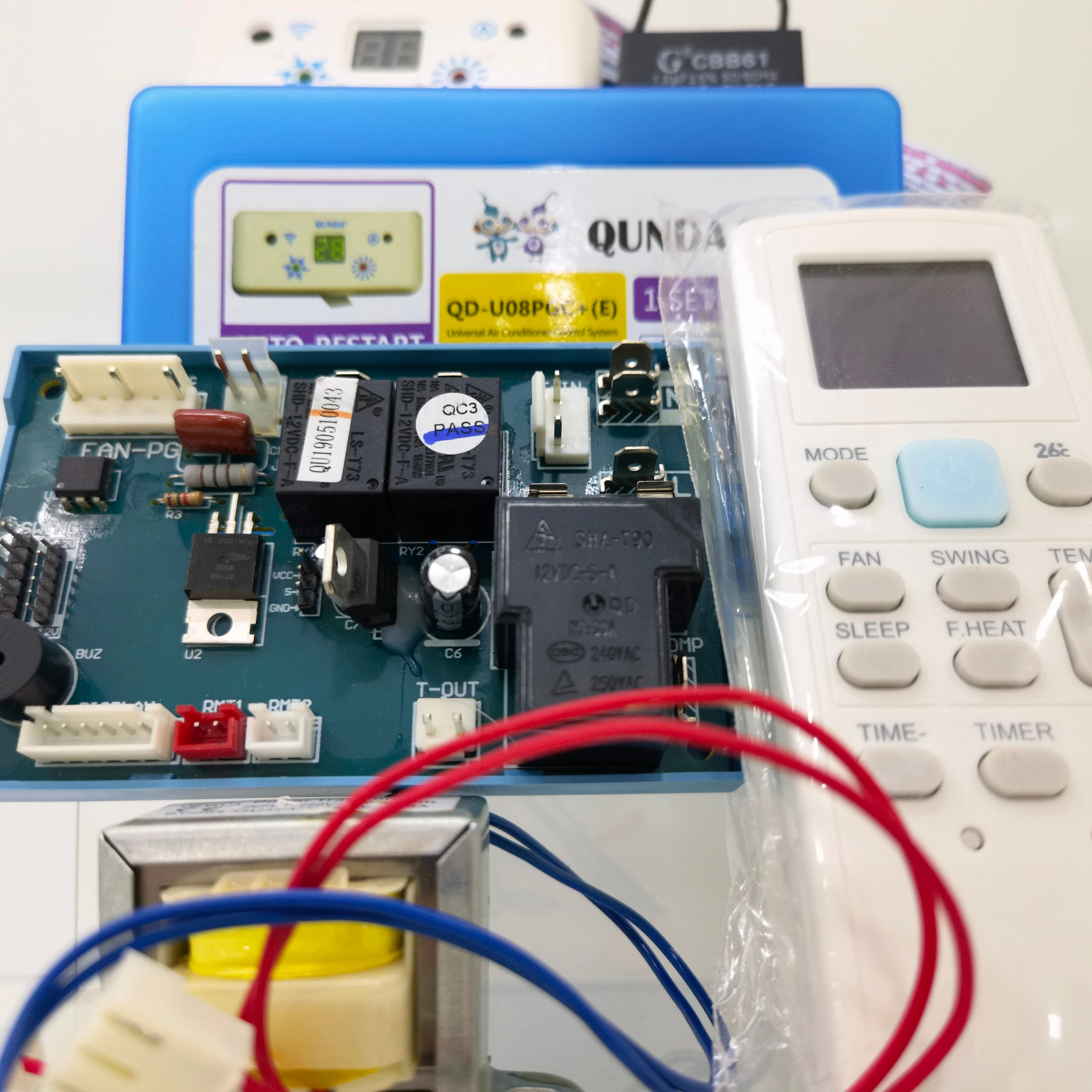 QUNDA QD-U08PGC+ Universal PG motor air conditioner system Board plastic box
