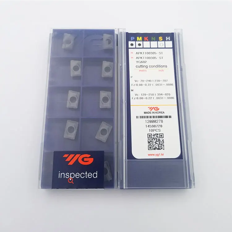 APKT100305-ST YG602 Hot sale original YG carbide insert