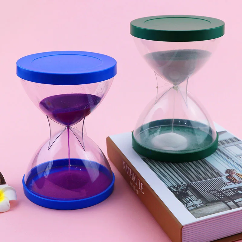 acrylic decoration small gift plastic hourglass timer 10 minutes
