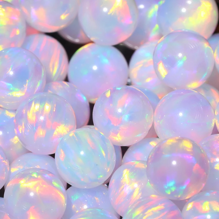 Galaxy Opal Beads/Glass Compatible No Resin Opal/Ball Cut Gilson Opal
