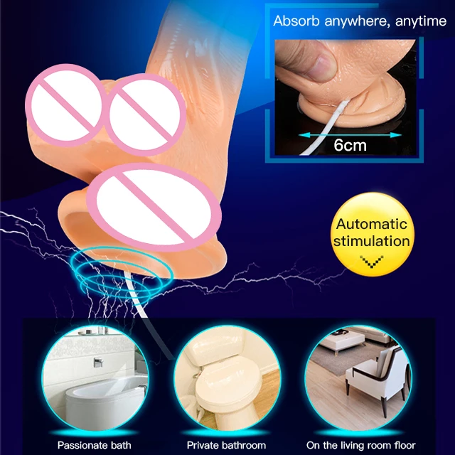 Hot Sell Wholesales Soft Silicone Realistic Penis Thrusting Anal Large Women Sex Toys Dildo