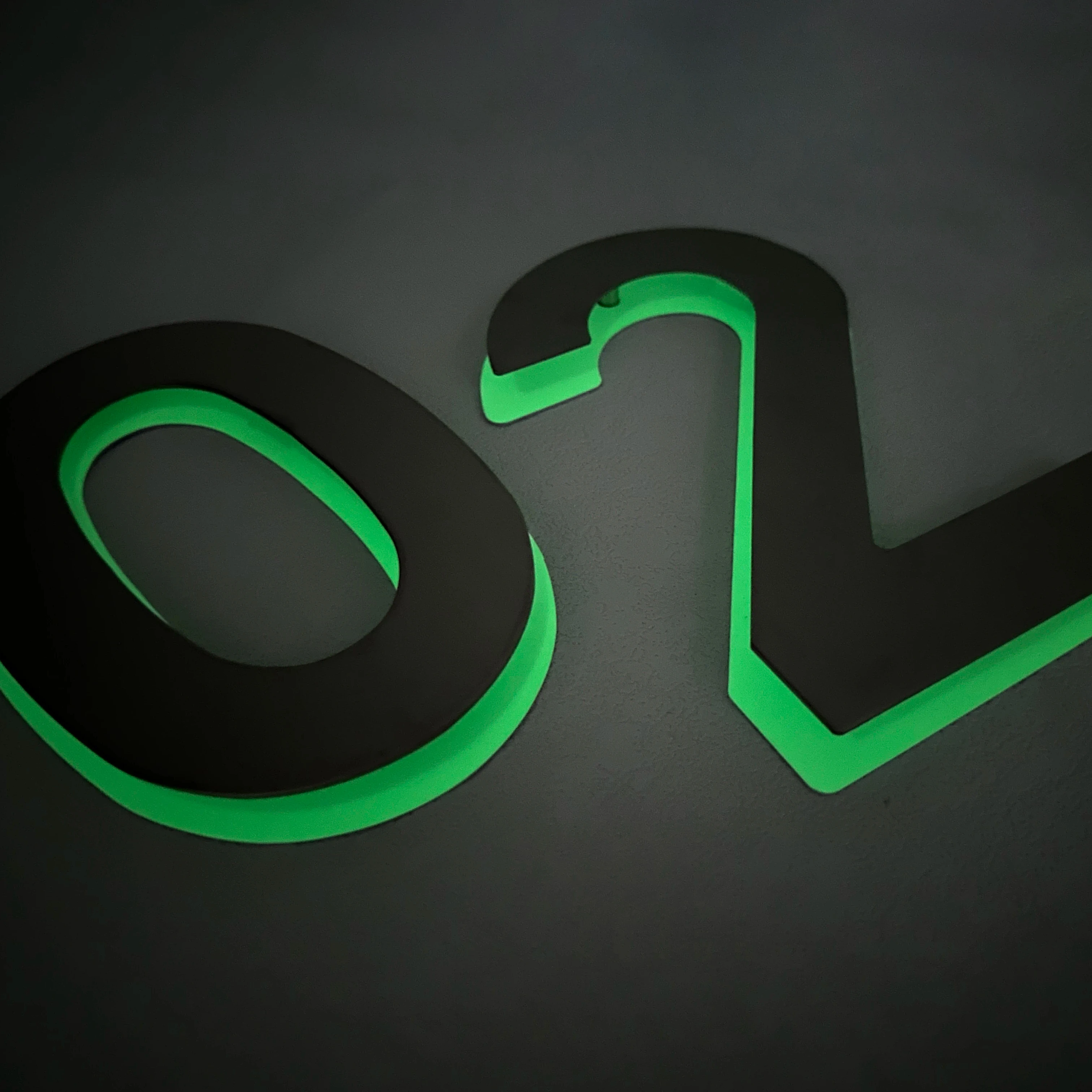 luminous+illuminated Stainless Steel House Number With Leg