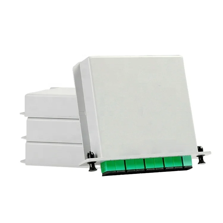 Ftth Fiber Optical PLC LGX ABS Box Cassette Type Splitter FTTH SC LC PC Adapter 1x8 APC Cassette LGX Splitter