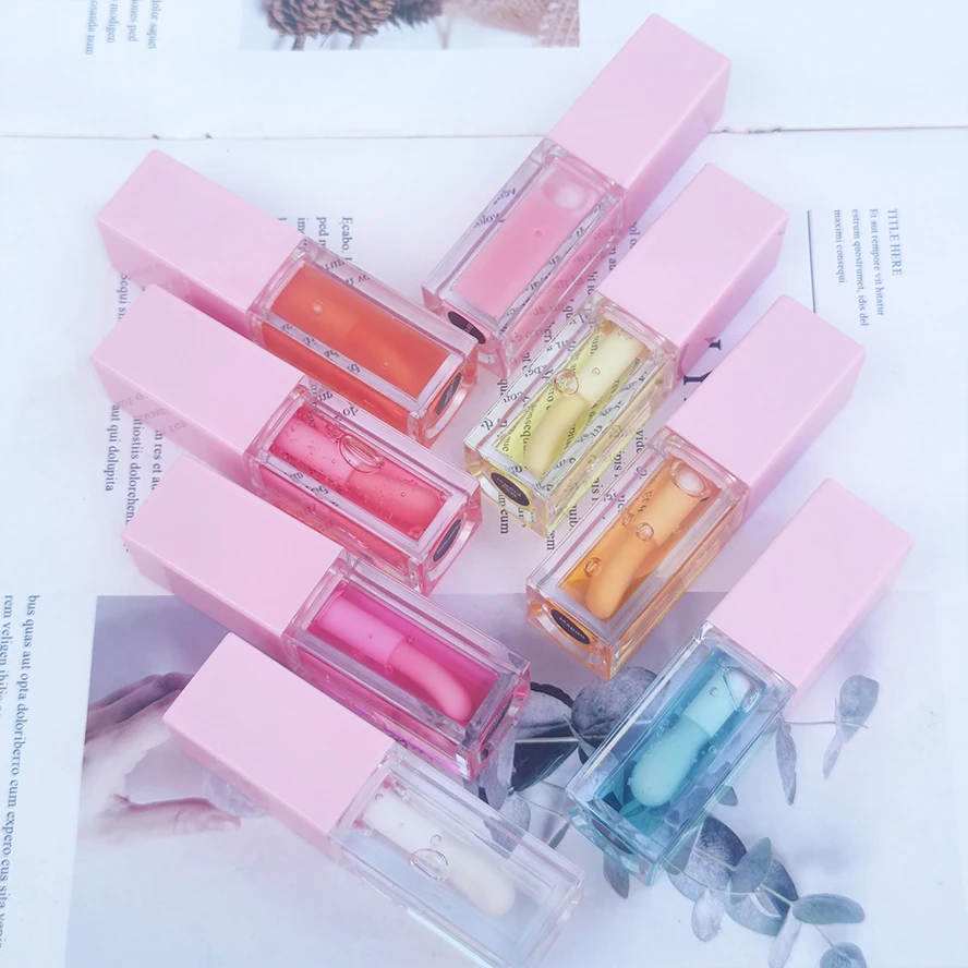 Best Selling Lip Balm Private Label Good Smell Organic Moisturizer Fruit Lip Plumper Long Lasting Non Sticky Lip Oil