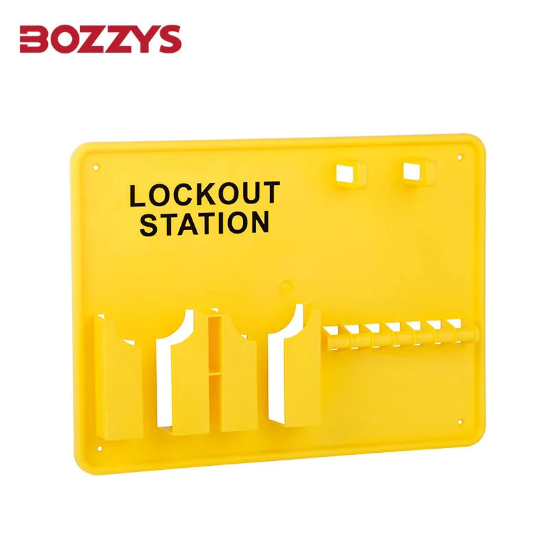 OEM manufacturer Wall-mounted Open Padlock Lockout Stations With 18 adlock-positions,for Industrial lockout-tagout