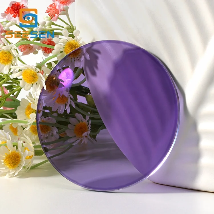 The thinnest and lightest uncut top quality 1.74 high index ASP UV400 SHMC Photogrey&Photobrown ophthalmic lenses