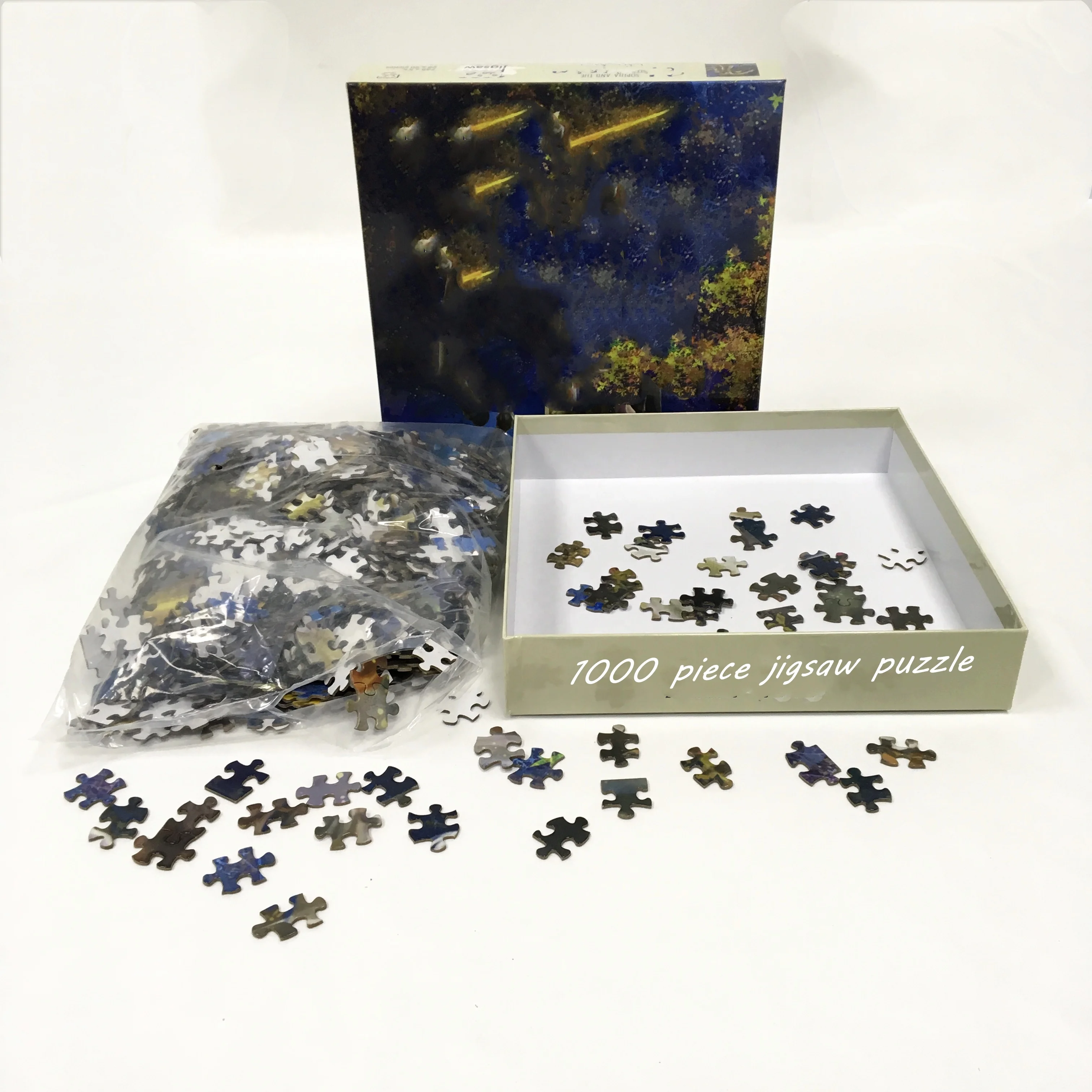 
high quality custom puzzle factory price 1000 piece cardboard large jigsaw puzzle for adults 