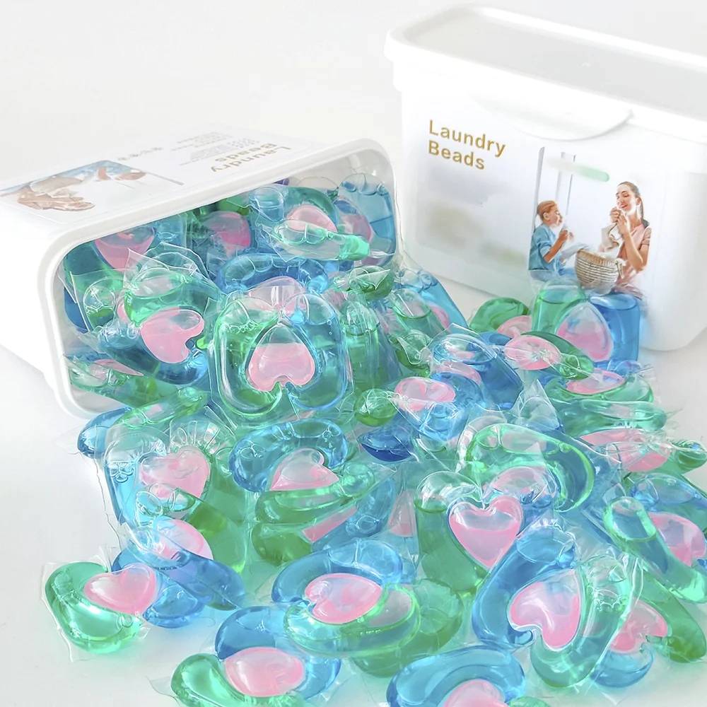 New Private Label Cloth Cleanser Detergent Pods Eco-Friendly Customized Washing Detergent Laundry OEM Fragrance Detergent beads
