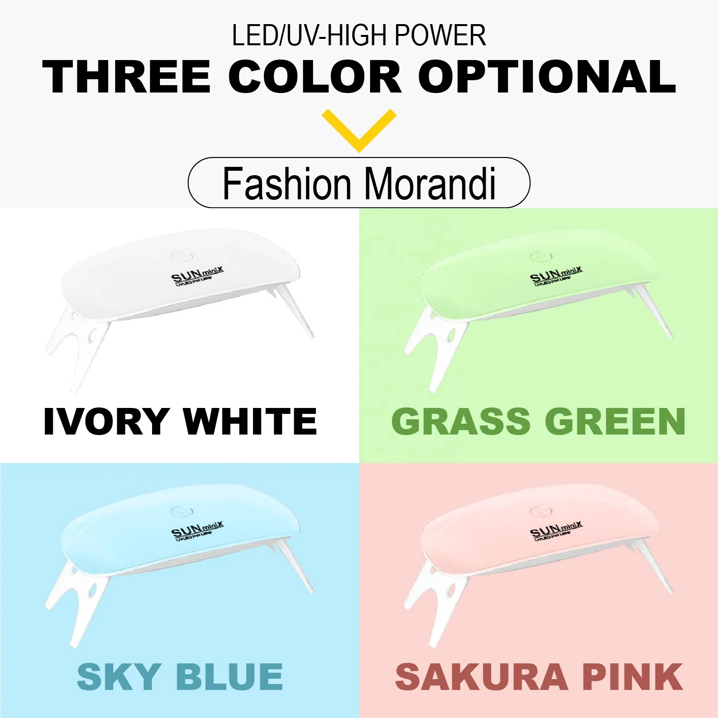 
Hot Selling Portable Nails Supplies Salon Nail Gel Polish Quick Dryer Sunlight Mini UV Led Nail Lamp 