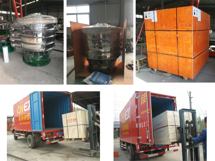  400Mm Cassava Powder Flour Rotary Vertical Circular Vibrator Screen Sieve