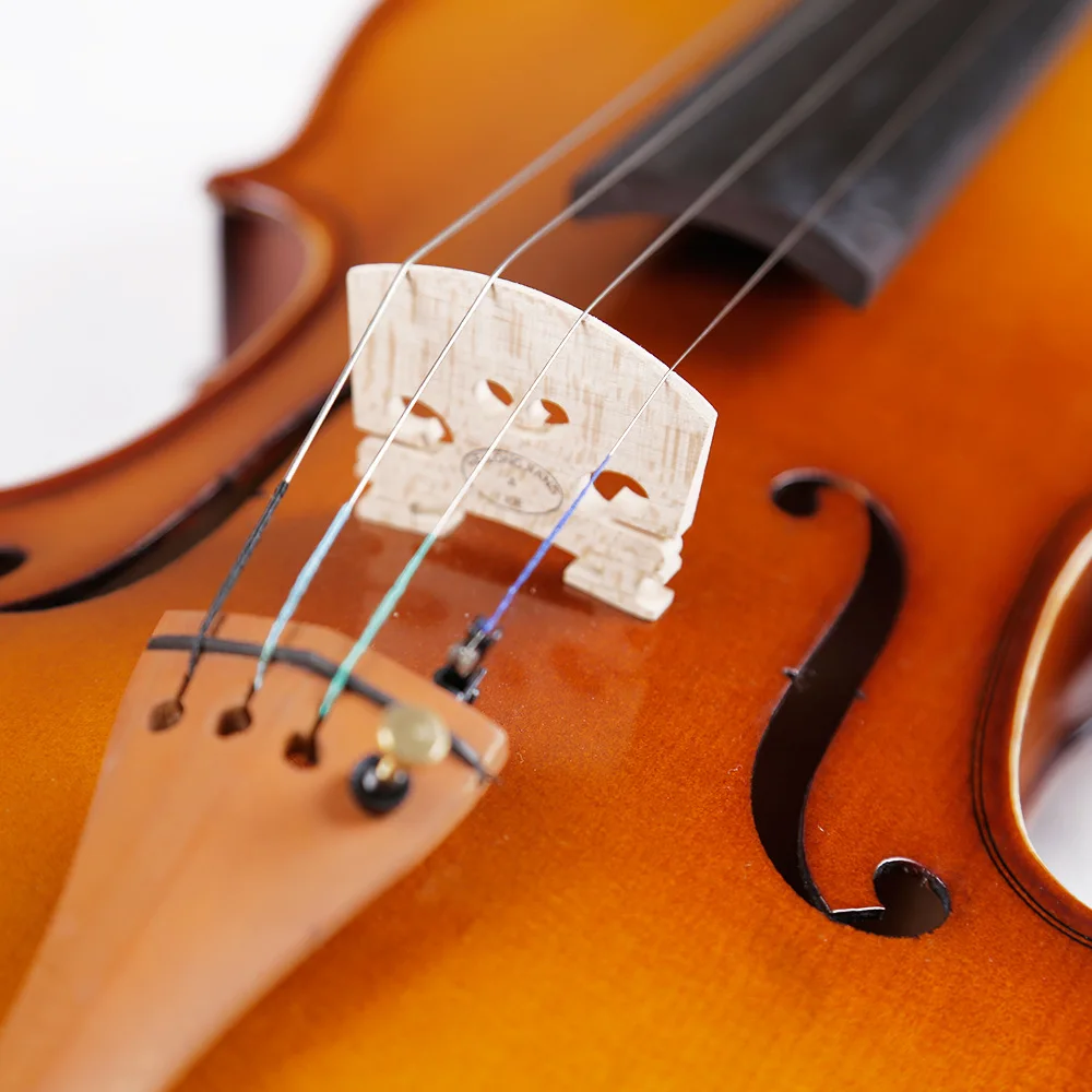 OEM wholesaler price 4\/4 Full Size student silent solid wood Triangle foam case violin