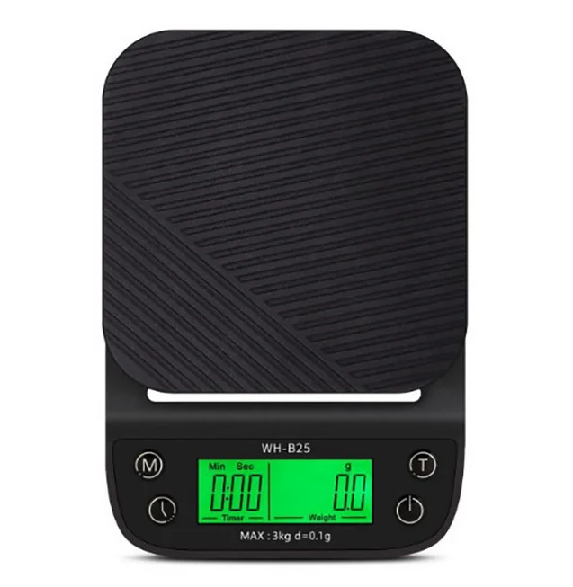HOMEE Digital Coffee Weighing Scale Digital Kitchen Timer USB High Balance Digital Electronic LCD Display Weight Gram Scales