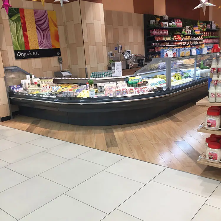 commercial cooler meat display chiller food fridge series deli service fish display refrigerator