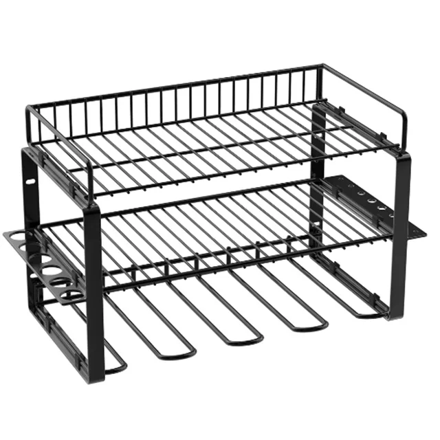 Wholesale Electric Tool Organizer Shelf Heavy Duty Wall Mount Screw Driver Drill Organizer Garage Storage Shelves Rack Holder