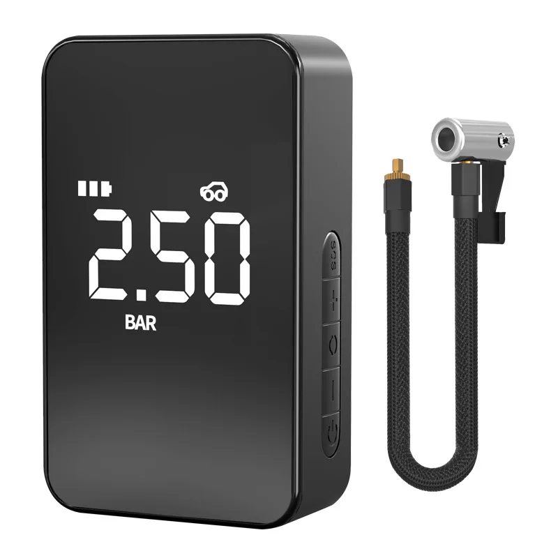 New Update Digital Full Screen Display Automatic Air Compressor 150psi Car Wired Air Supply Electric Car Tire Inflator 12V