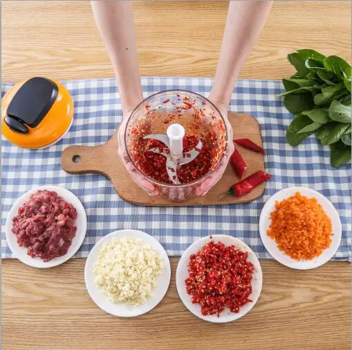 Weekly best selling easy to operate magic chopper manual hand cooking tools pull chopper food chopper kitchen accessories