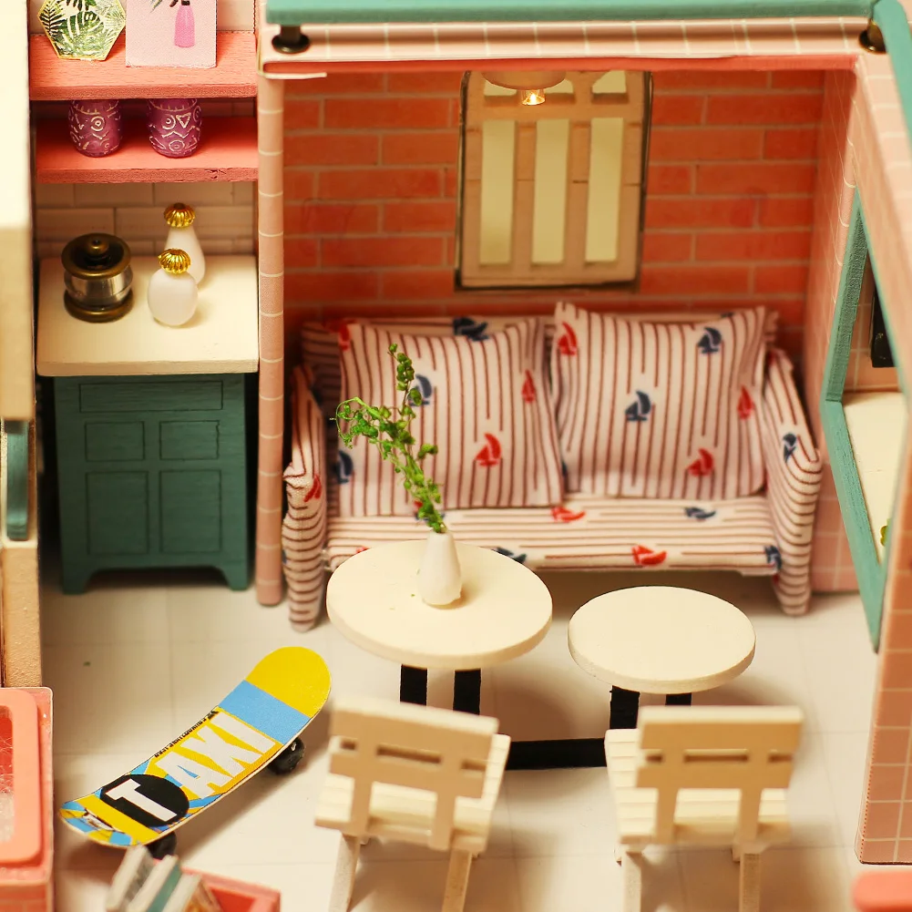 IIECREATE Miniature House Kit With Miniature House Kit For Style Simple New Design Loft Building Miniature House Kit