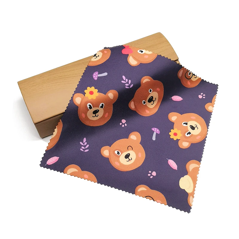 Custom Logo printing Microfiber Eyeglasses Cleaning Cloth