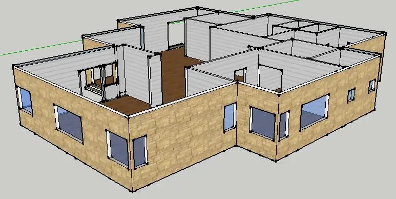  Современная вилла Daquan 260m2 с легким стальным