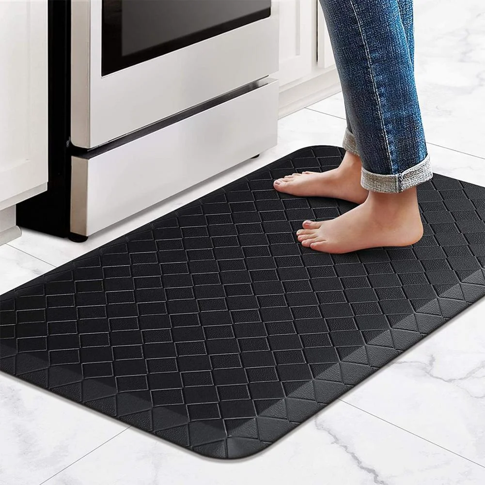 Wholesale soft pvc waterproof rug comfortable custom printed anti-fatigue floor mats carpet for kitchen laundry