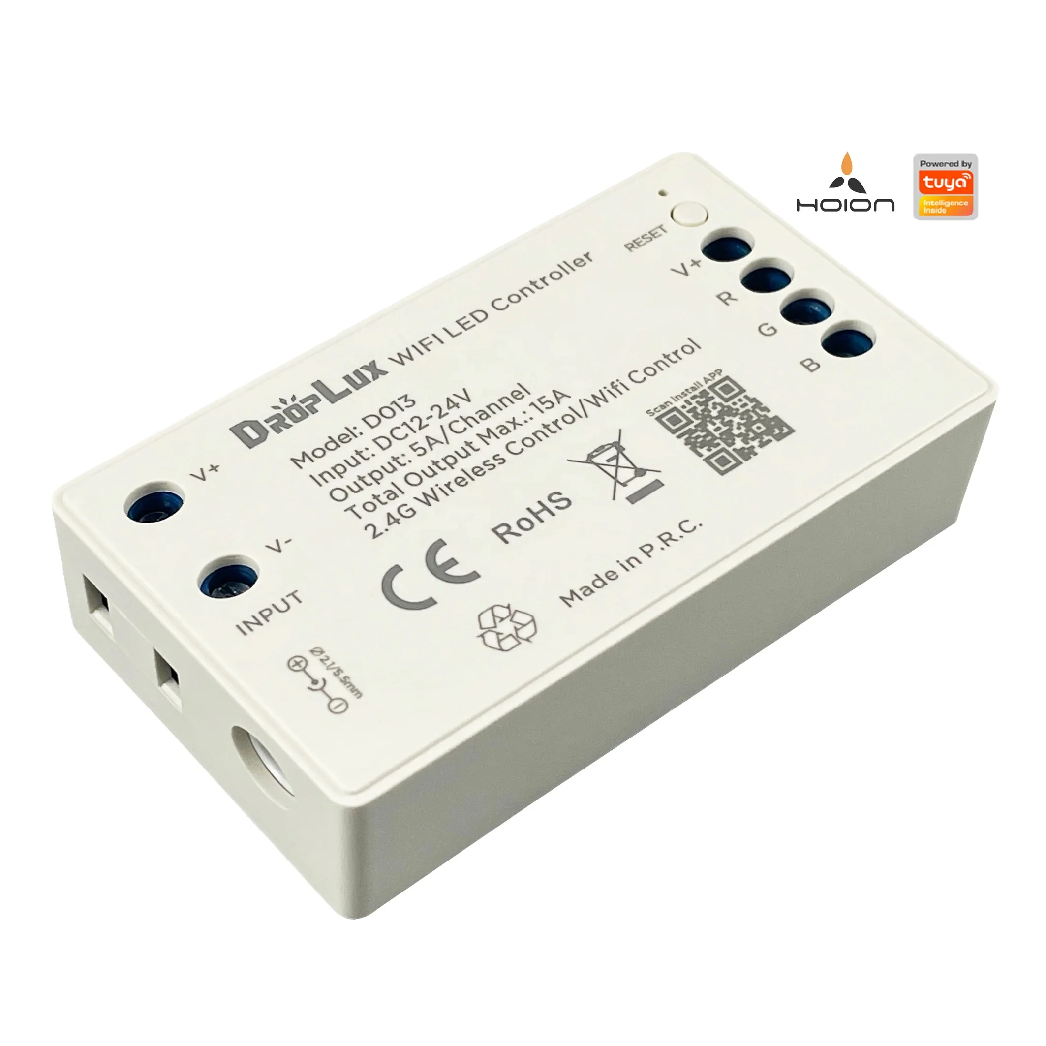 TUYA RGB IOS Android WIFI Control TUYA APP Alexa Google Full Color RGB Color Changeable TUYA LED Strip Controller